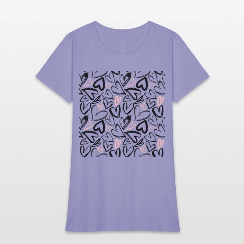 Black And Pink hearts