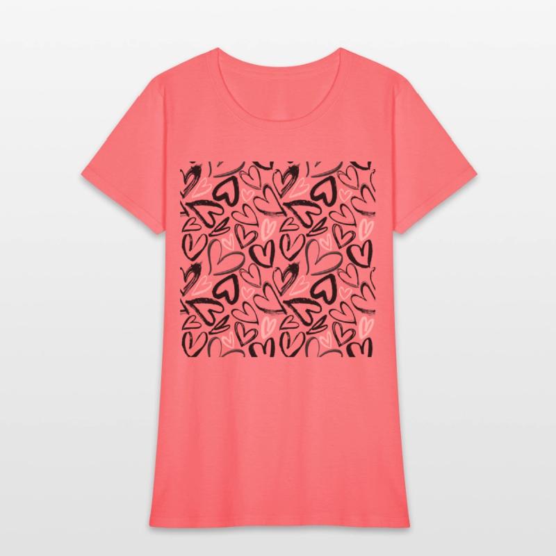 Black And Pink hearts