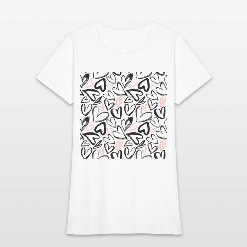 Black And Pink hearts