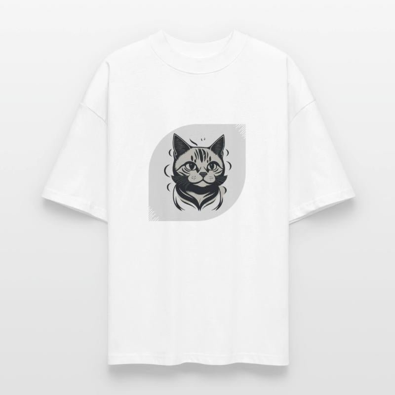 Black and White Cat Face