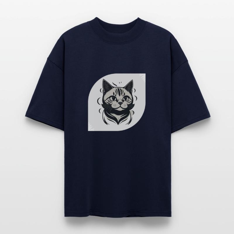 Black and White Cat Face