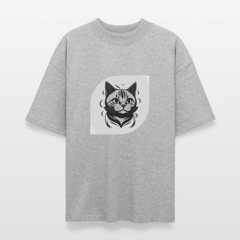 Black and White Cat Face