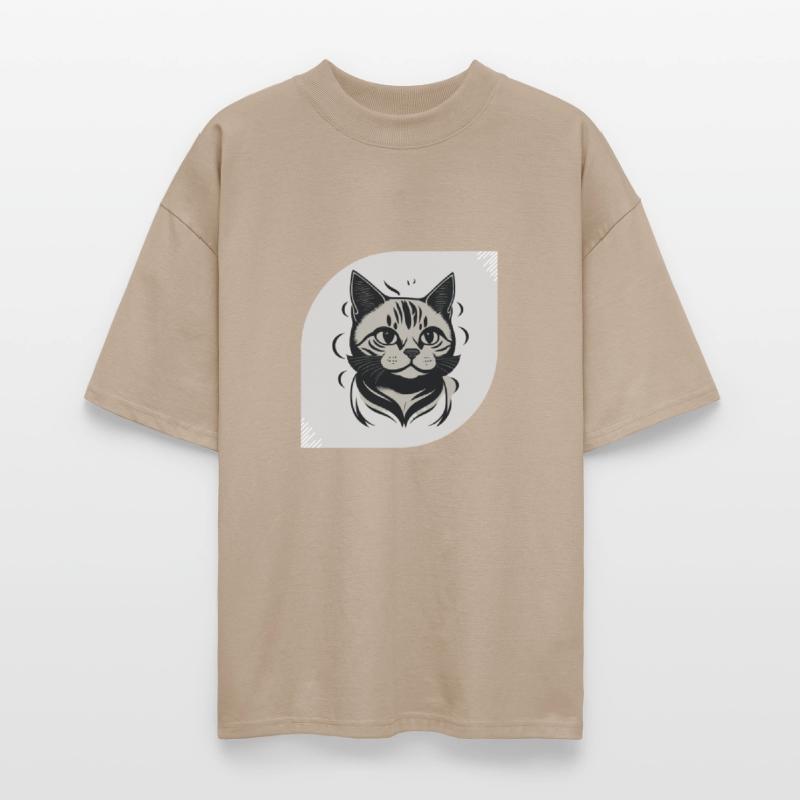 Black and White Cat Face