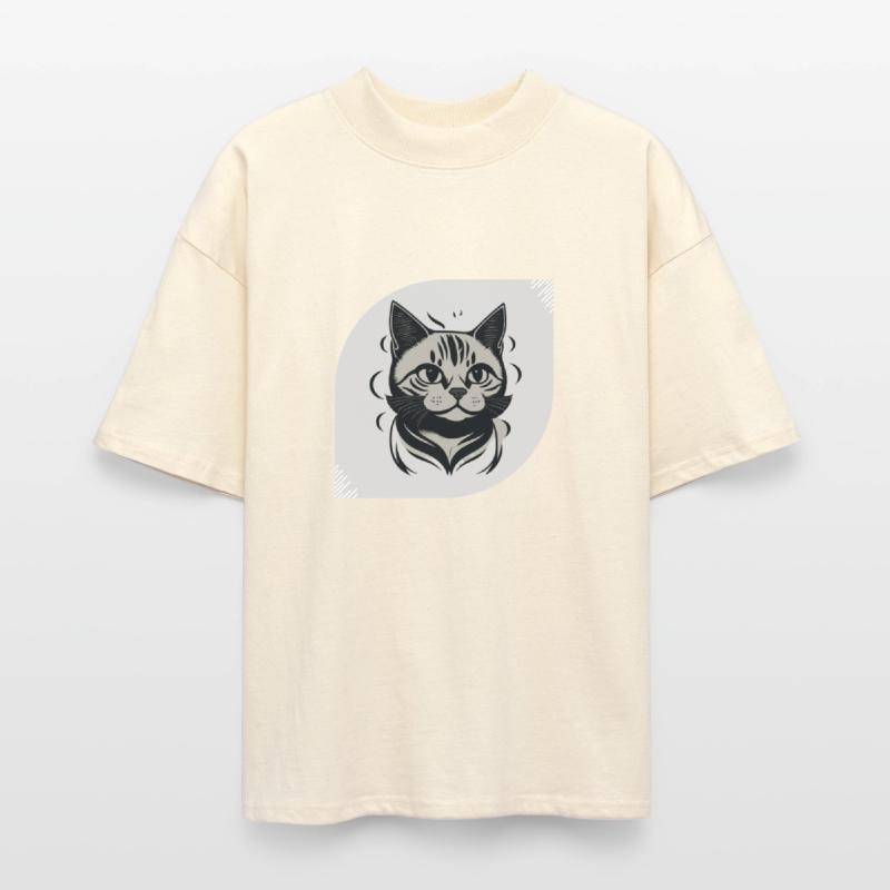 Black and White Cat Face