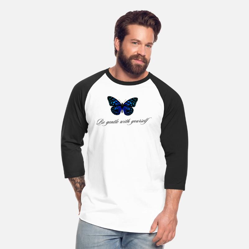 Blue Modern Butterfly Quote