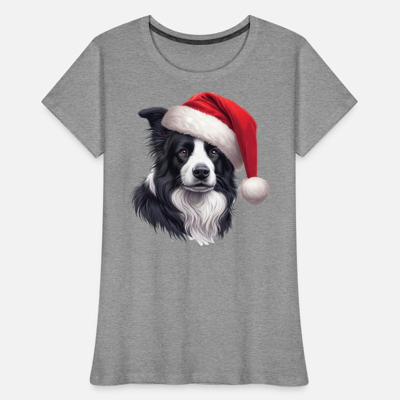 Border Collie Santa Claus