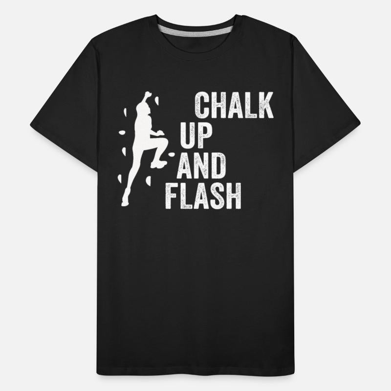 Boulderer Chalk Up And Flash Bouldering