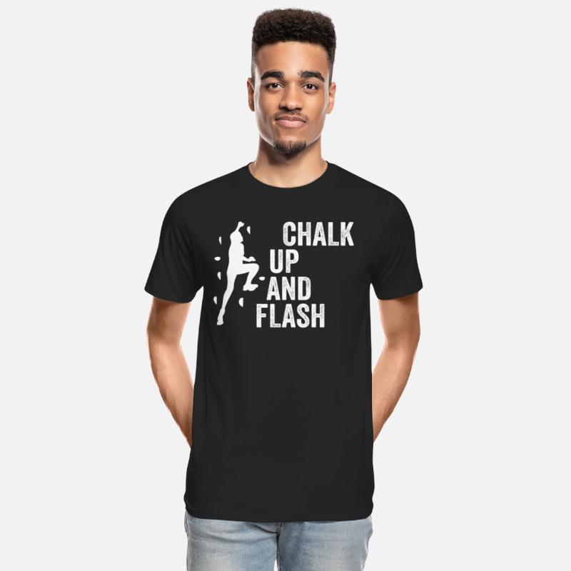 Boulderer Chalk Up And Flash Bouldering