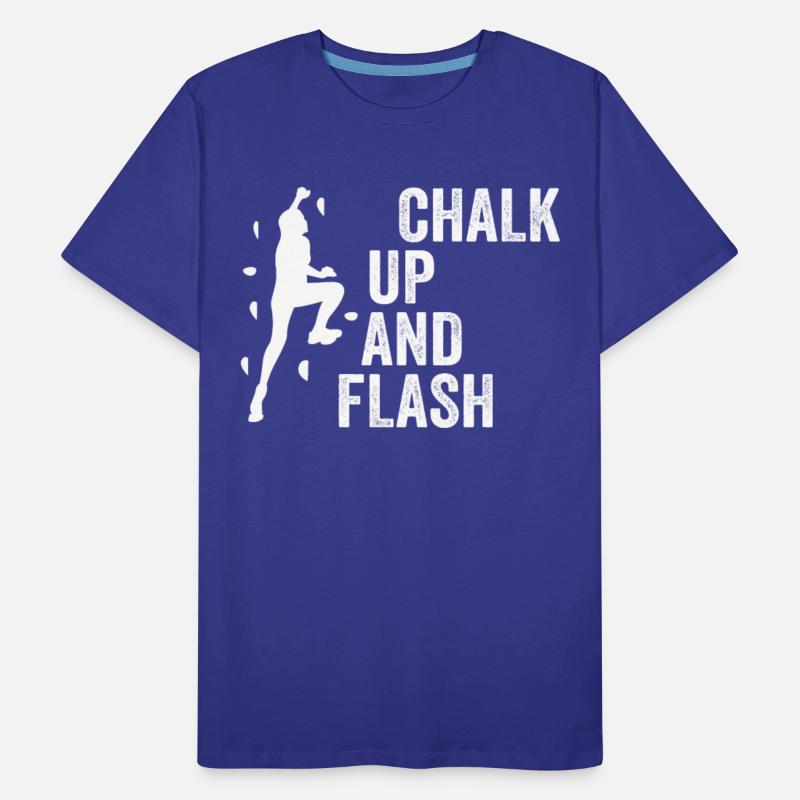 Boulderer Chalk Up And Flash Bouldering