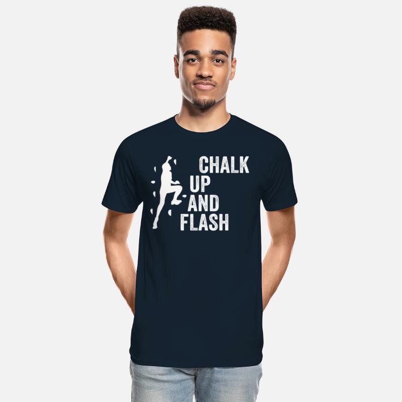 Boulderer Chalk Up And Flash Bouldering