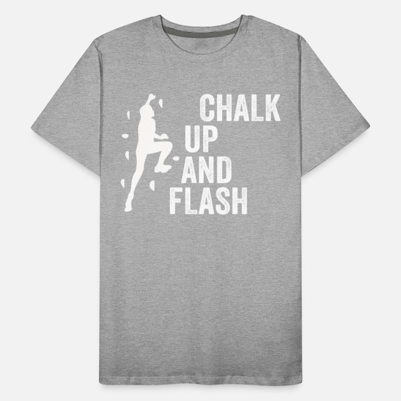 Boulderer Chalk Up And Flash Bouldering