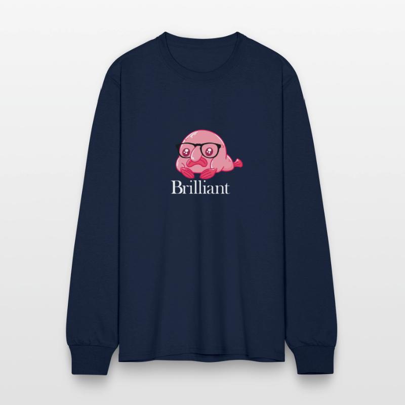 Brilliant Blobfish Nerd Geek Smart Blobfish
