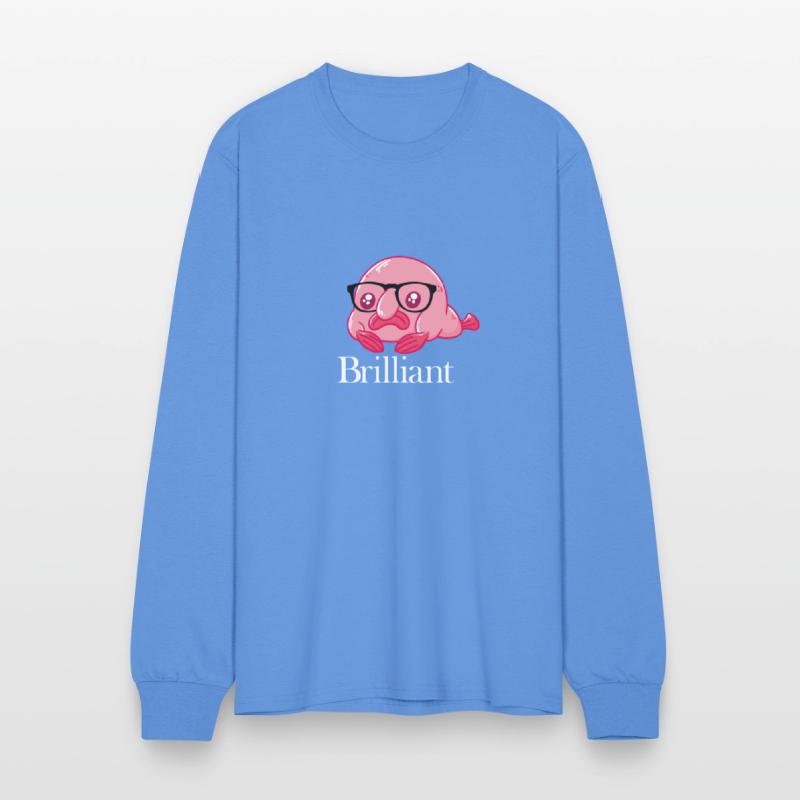 Brilliant Blobfish Nerd Geek Smart Blobfish