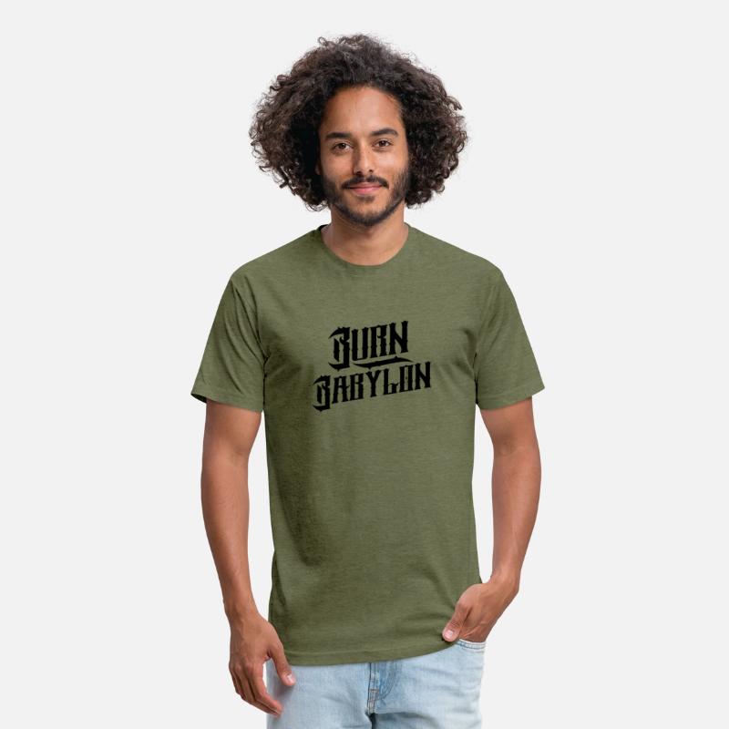 Burn Babylon Typography Reggae