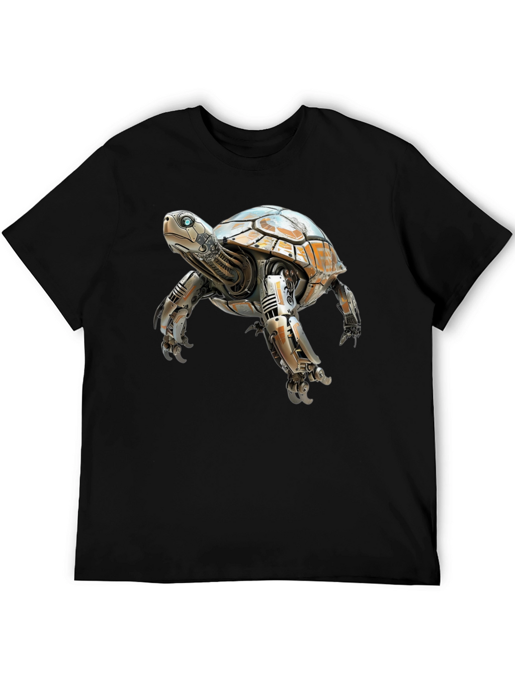 Robotic Turtle Graphic T-Shirt - Black