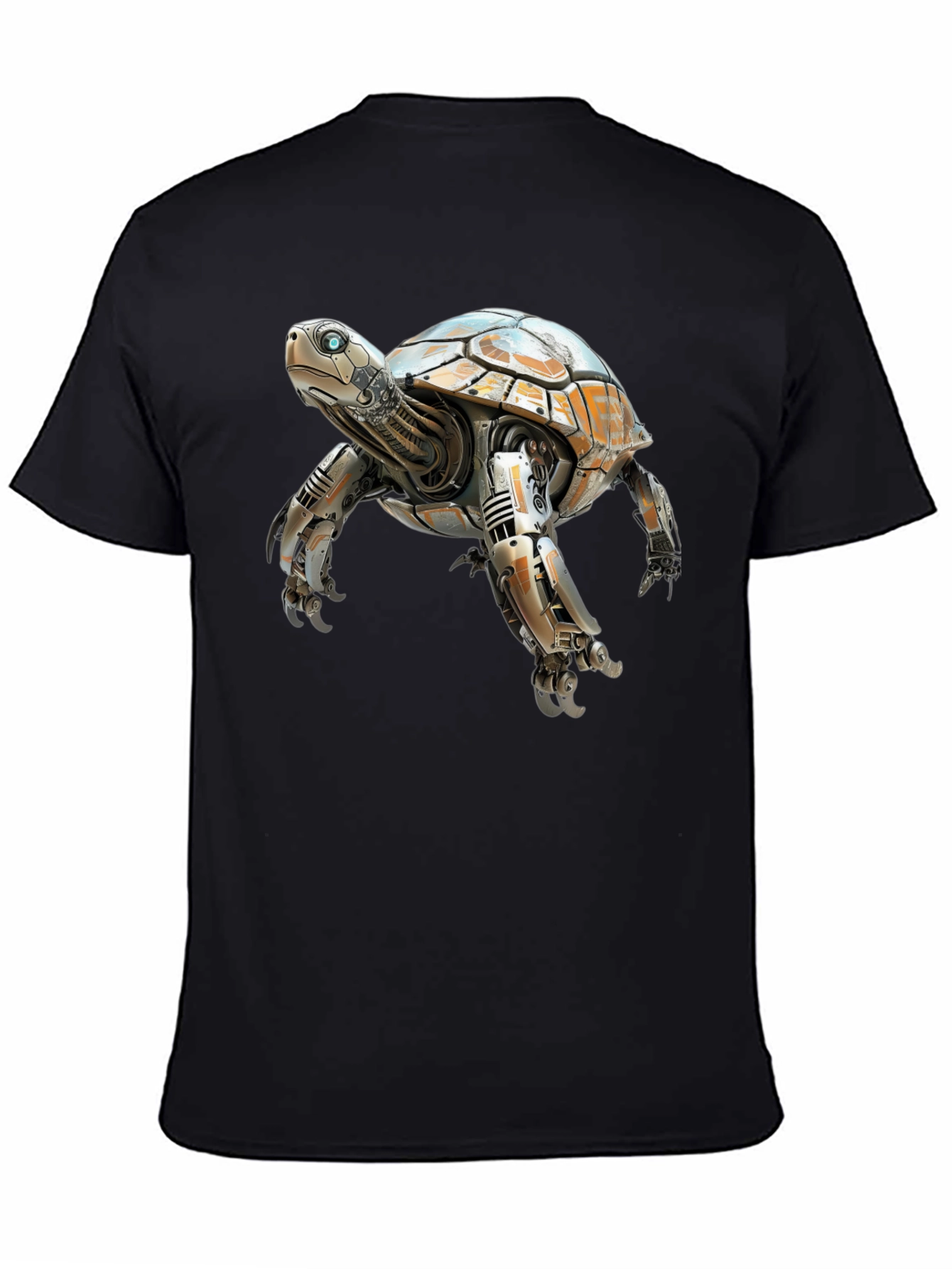 Robotic Turtle Graphic T-Shirt - Black