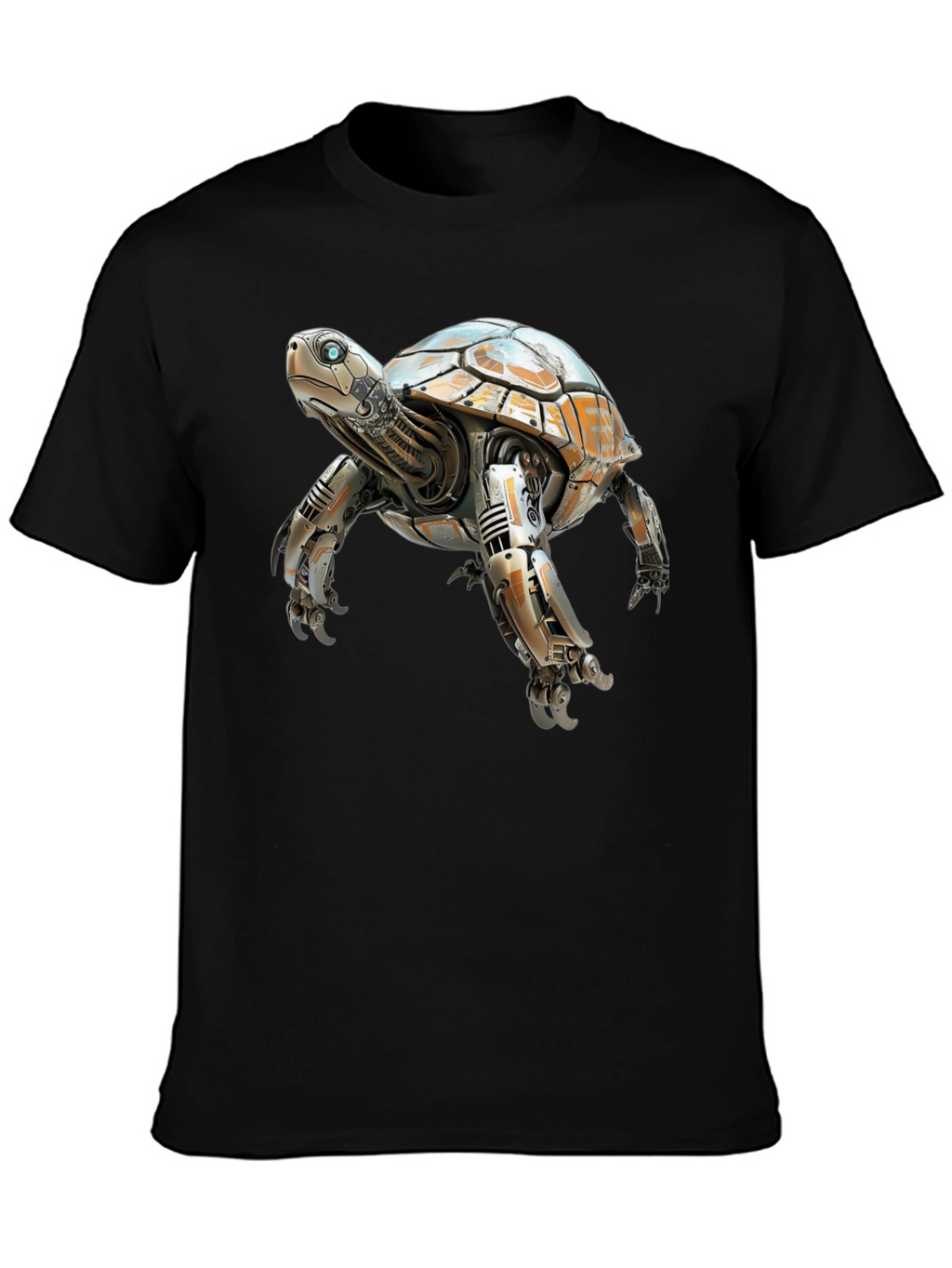 Robotic Turtle Graphic T-Shirt - Black