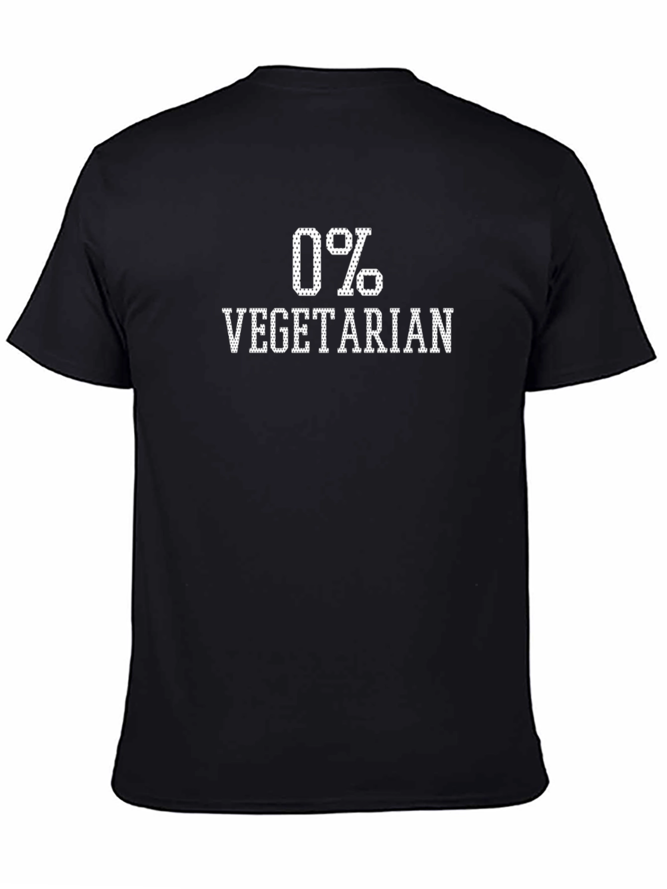 0% Vegetarian Novelty Graphic Tee