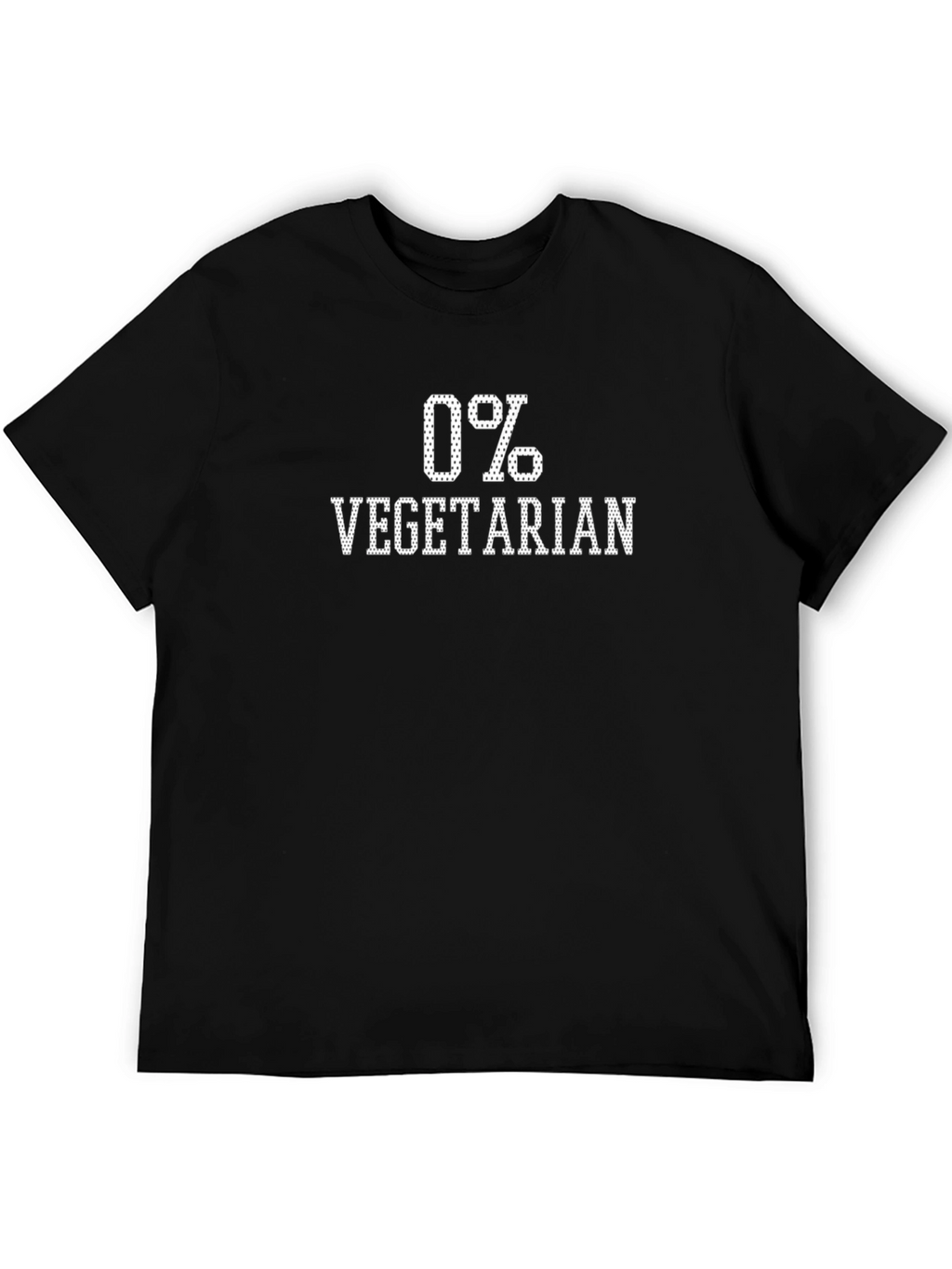 0% Vegetarian Novelty Graphic Tee