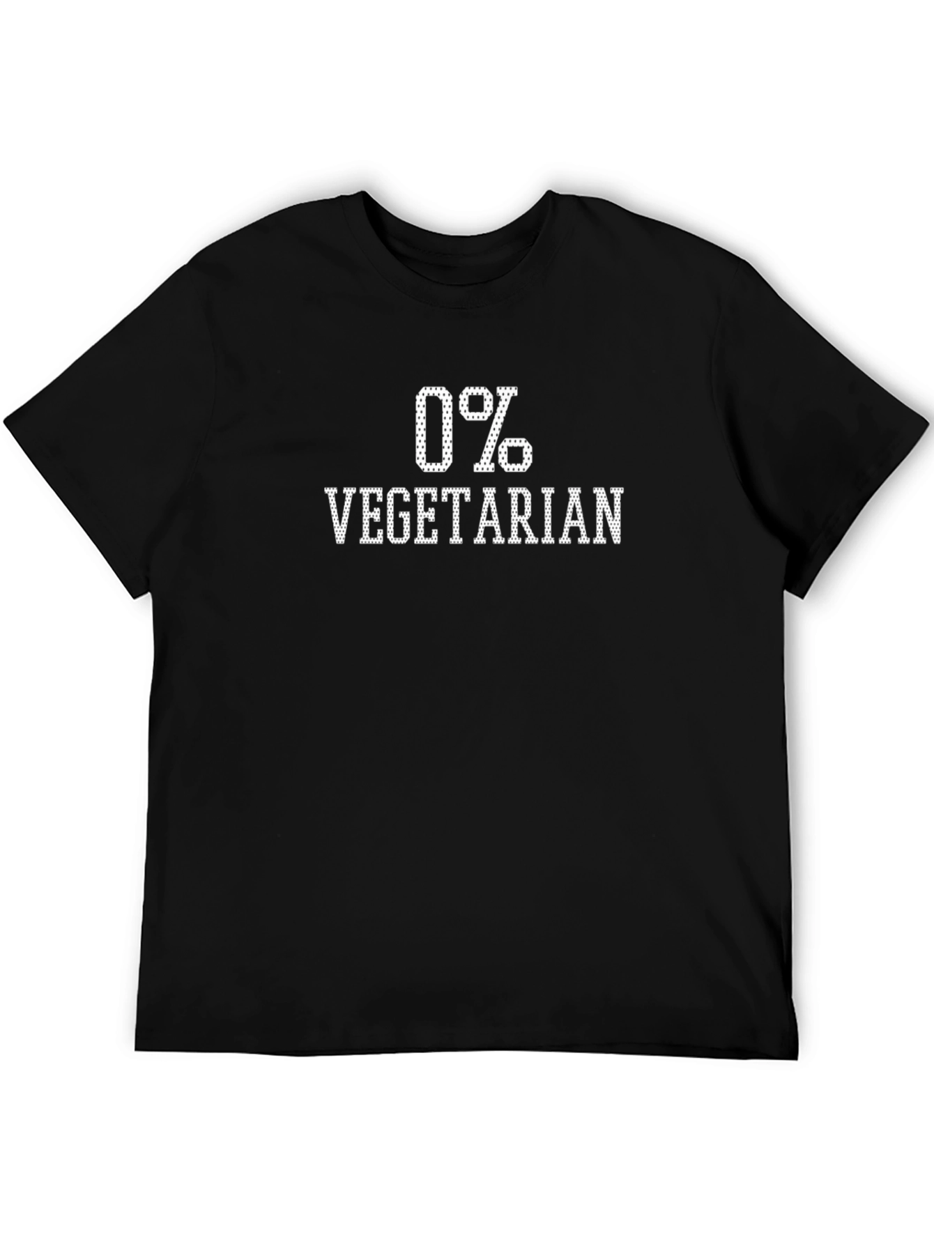 0% Vegetarian Novelty Graphic Tee