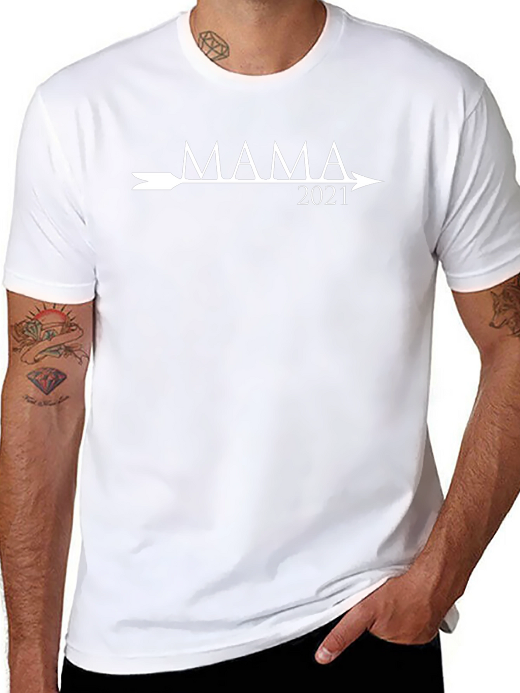 Mama 2021 Arrow Graphic Tee - Black