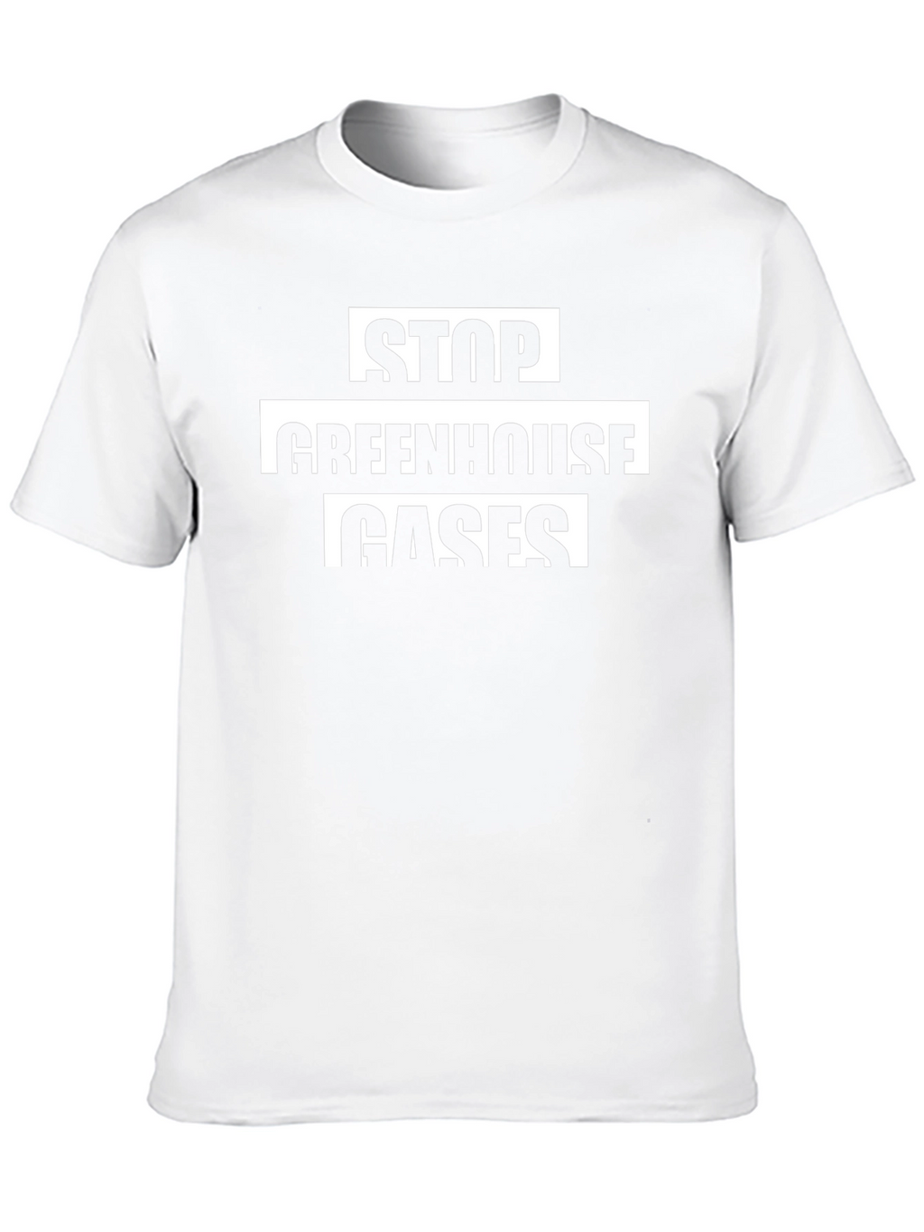 Stop Greenhouse Gases Black T-Shirt
