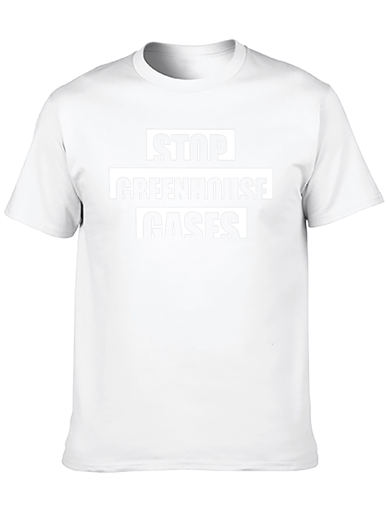 Stop Greenhouse Gases Black T-Shirt