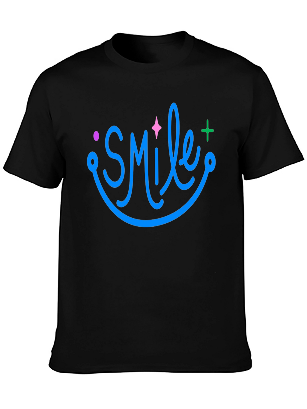 Smile Graphic Black T-Shirt