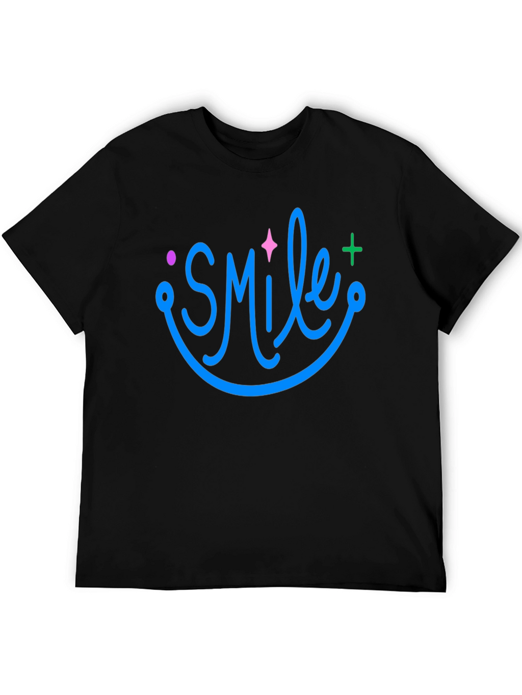 Smile Graphic Black T-Shirt