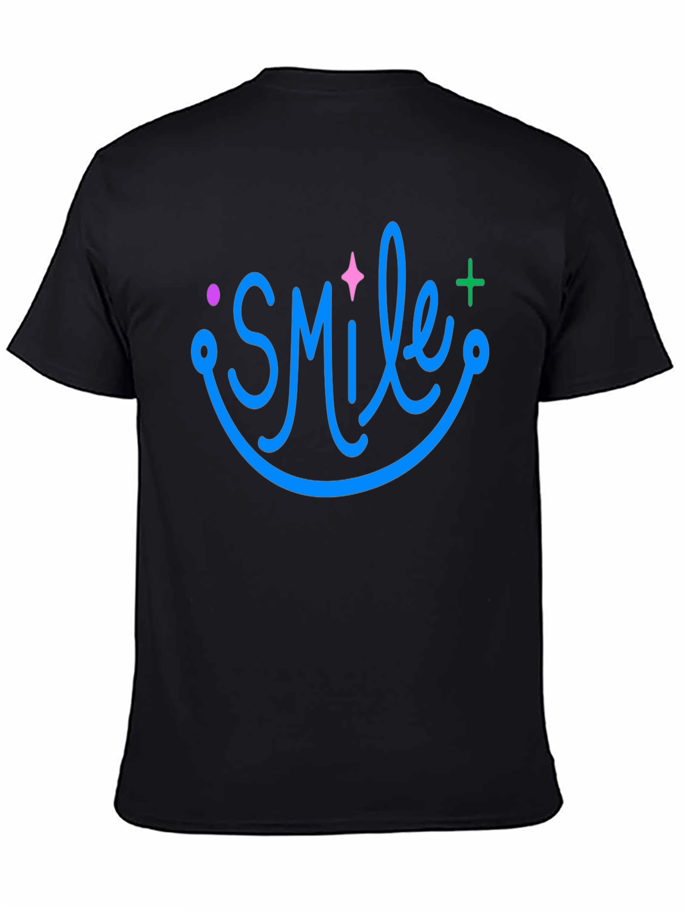 Smile Graphic Black T-Shirt