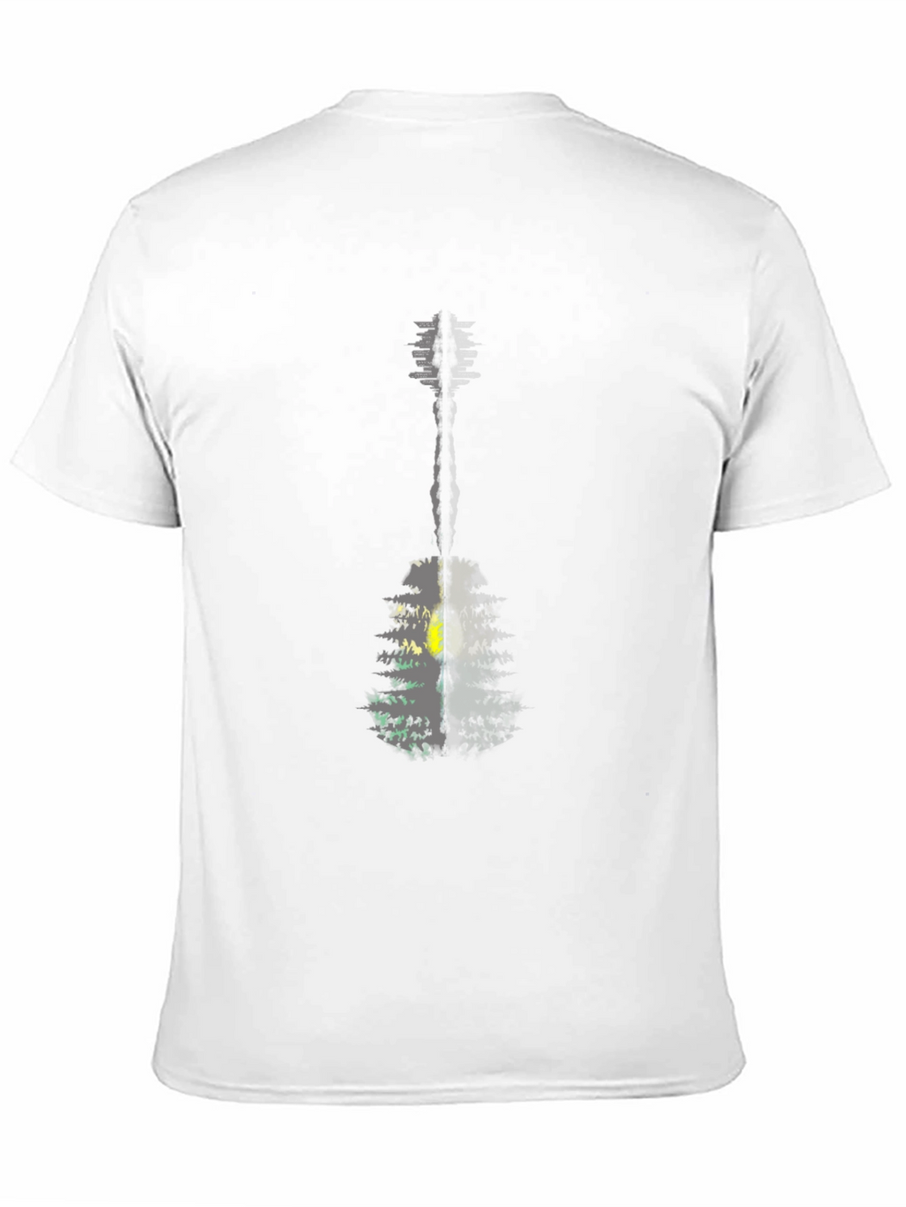 Guitar Nature T-Shirt - Mens Black Graphic Tee