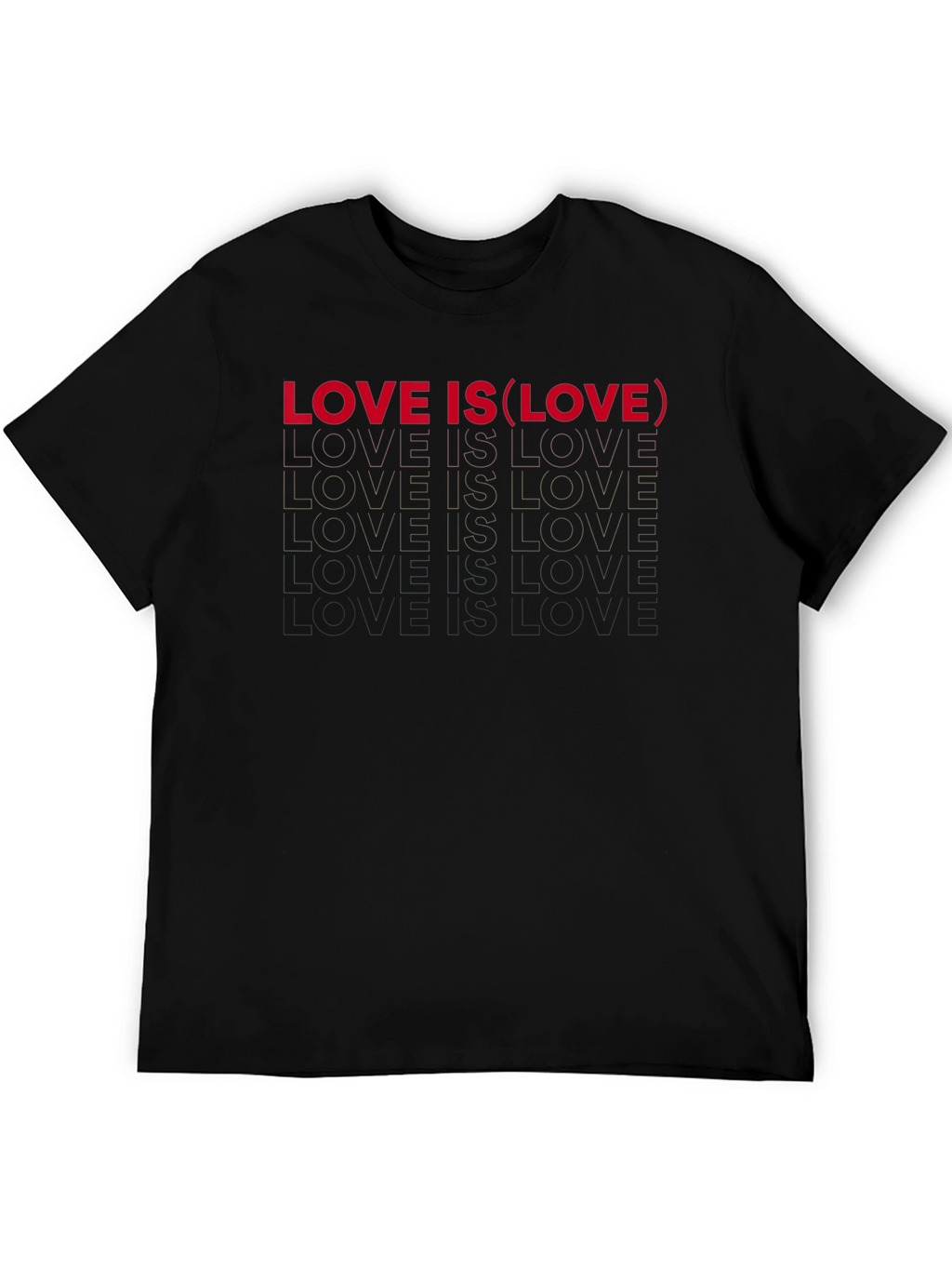 Love Is Love Black Graphic Tee