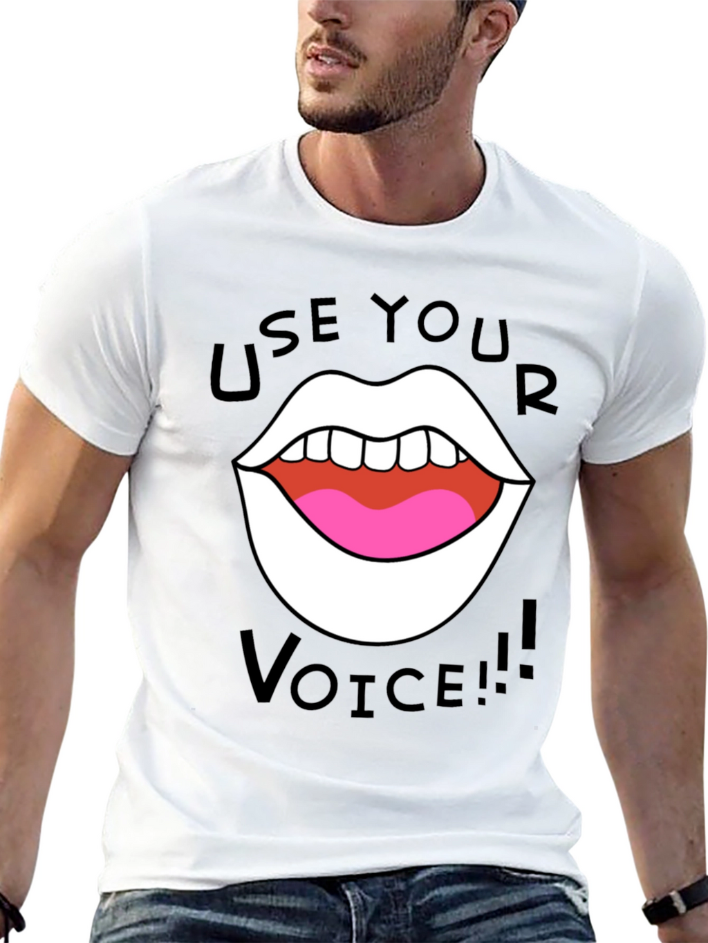 Use Your Voice T-Shirt - Bold Graphic Tee