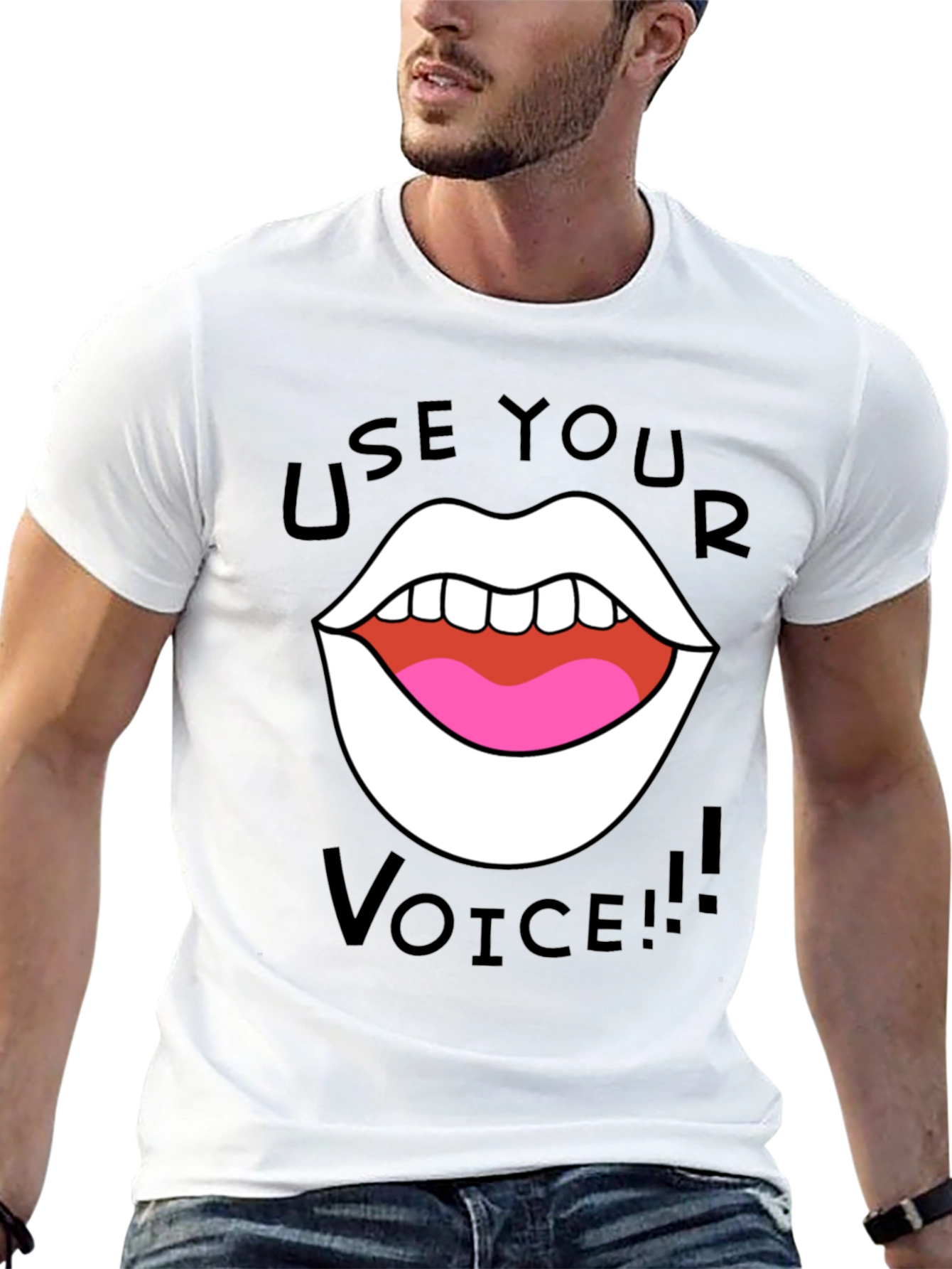 Use Your Voice T-Shirt - Bold Graphic Tee