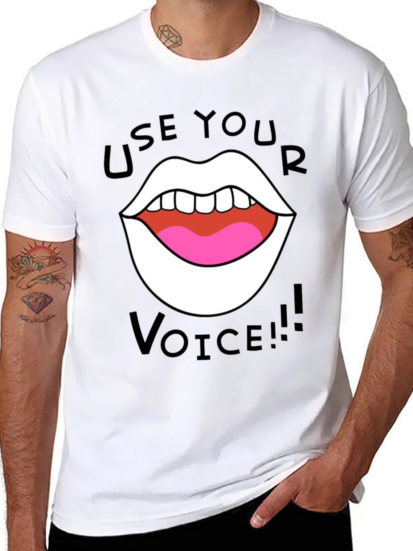 Use Your Voice T-Shirt - Bold Graphic Tee