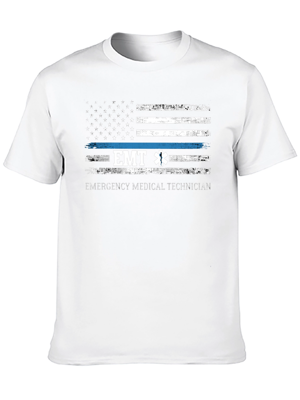 EMT Emergency Medical Technician American Flag T-Shirt