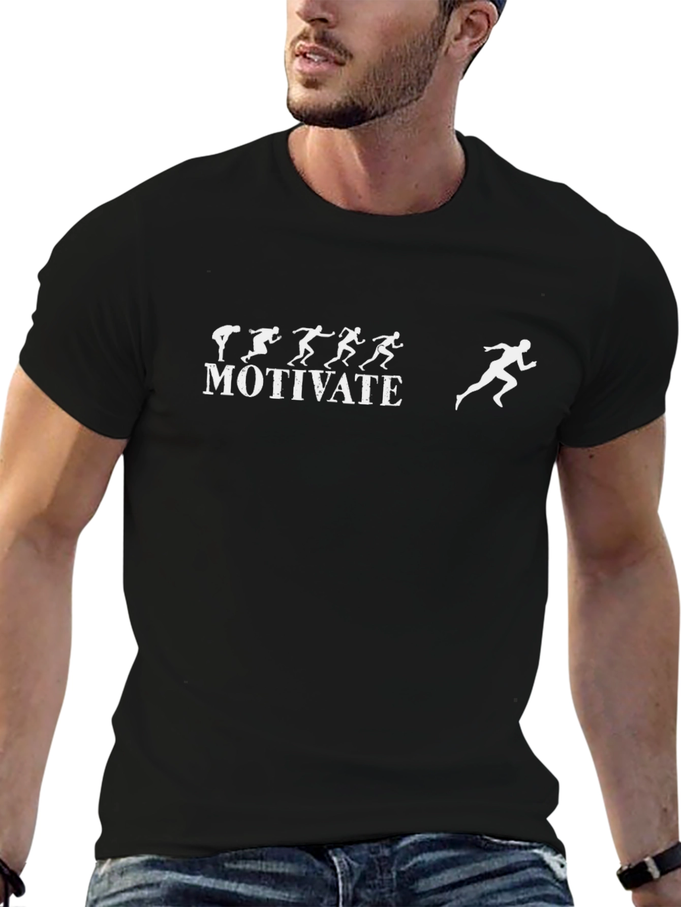 Motivate Running Black T-Shirt