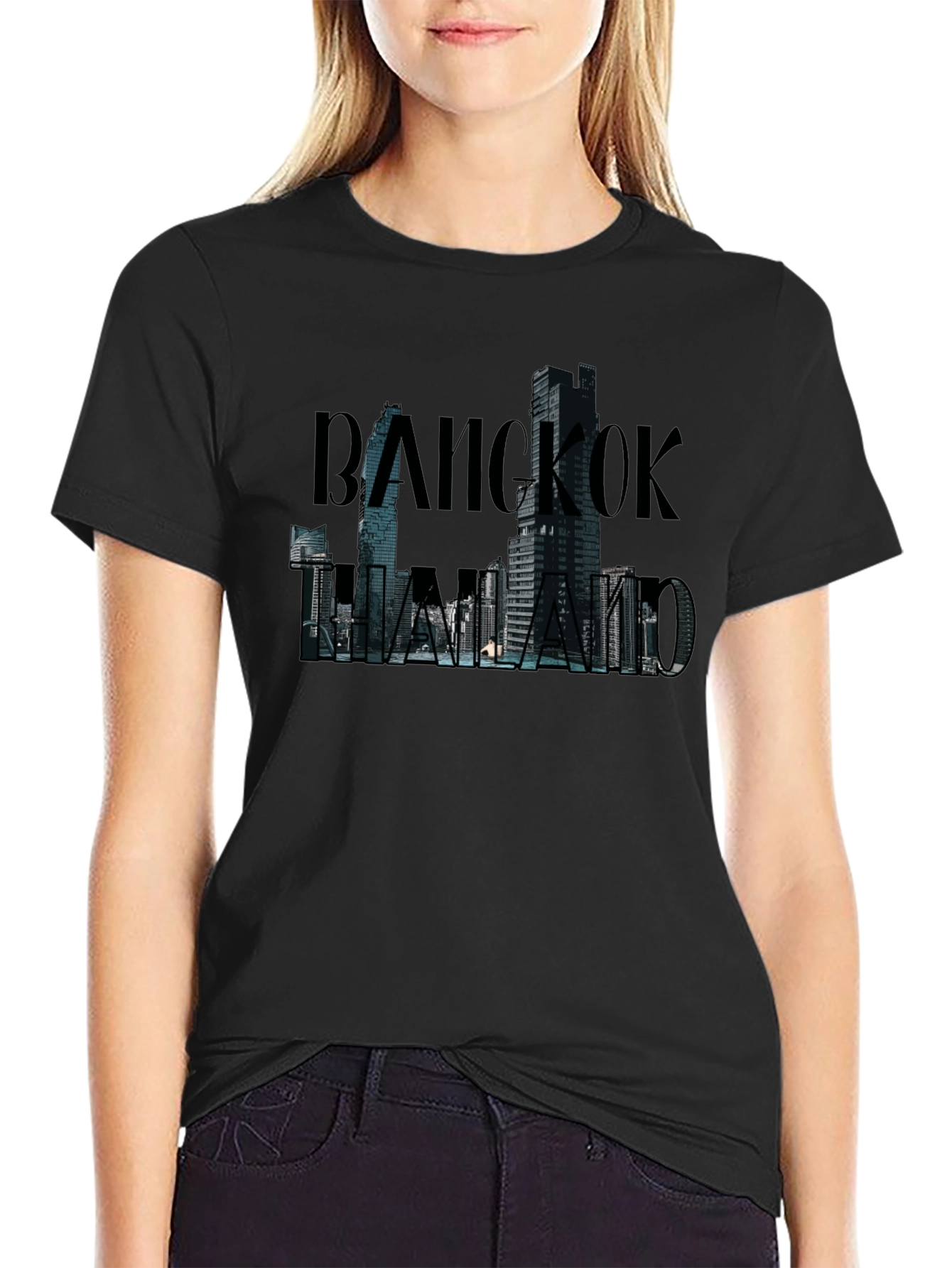 Bangkok Thailand Graphic T-Shirt - Urban Cityscape Design