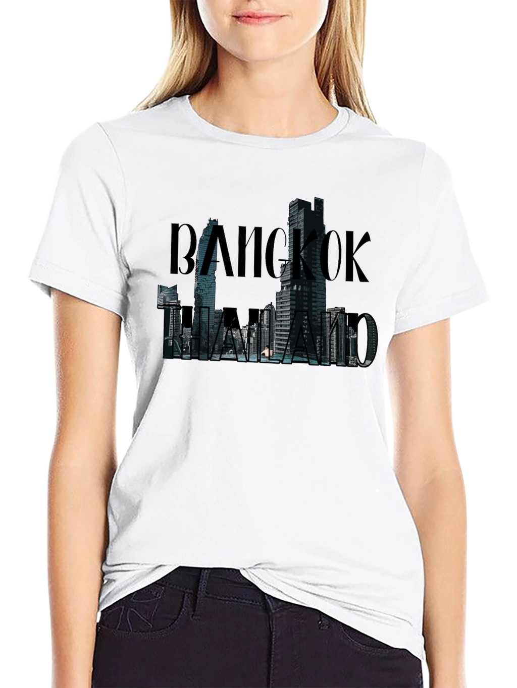 Bangkok Thailand Graphic T-Shirt - Urban Cityscape Design