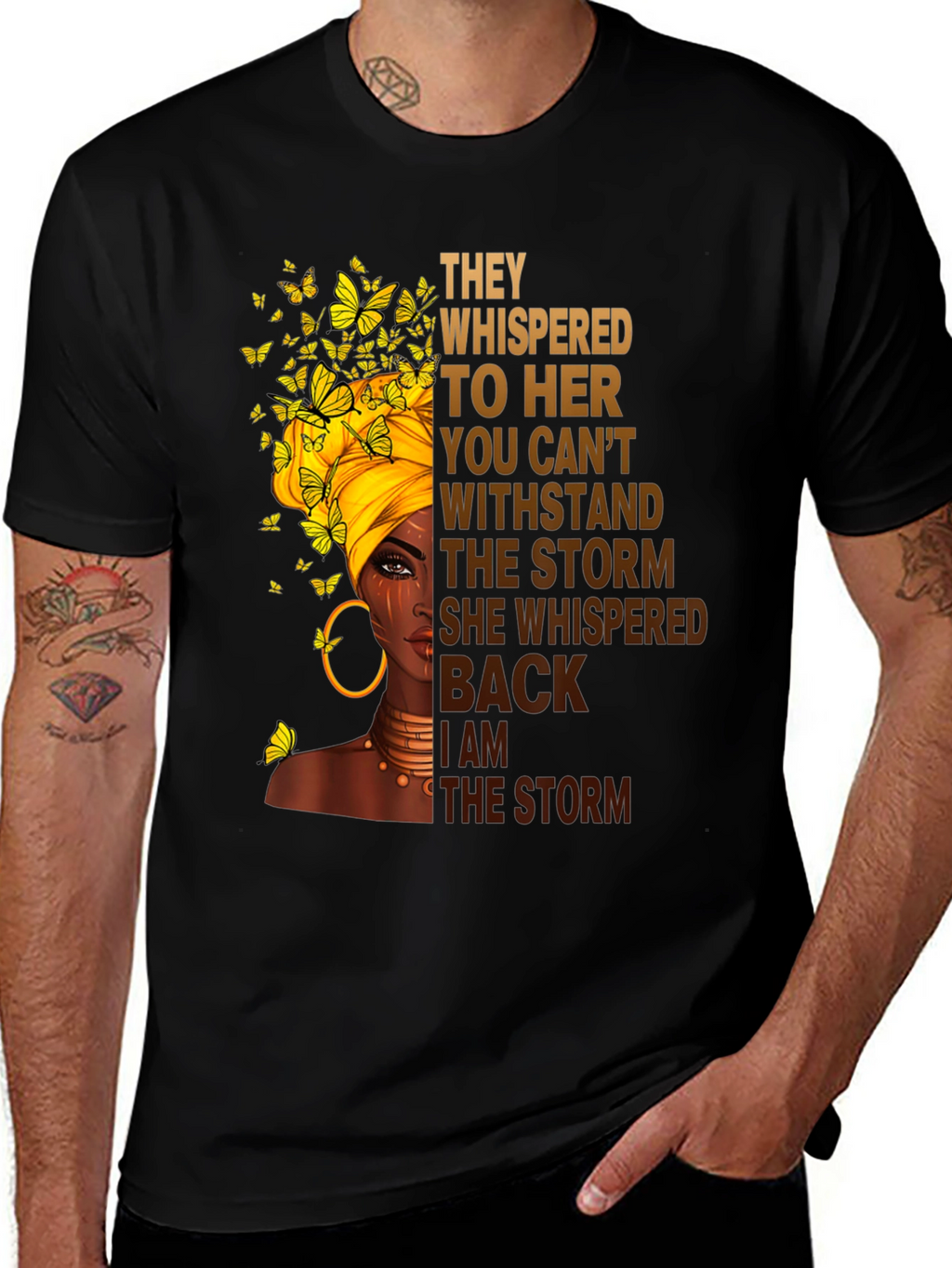 Inspirational I am the Storm Graphic Tee