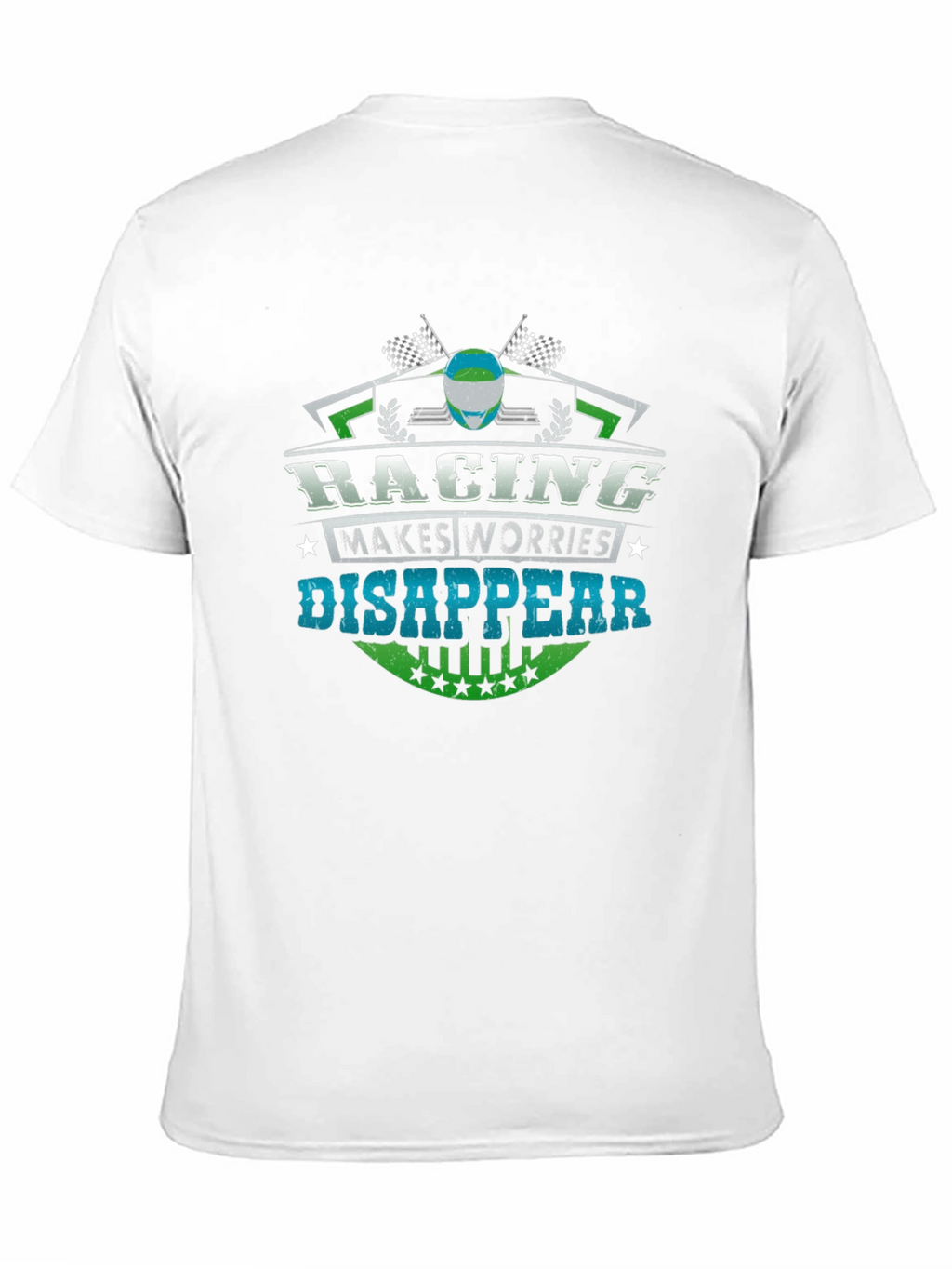 Racing Makes Worries Disappear Black T-Shirt