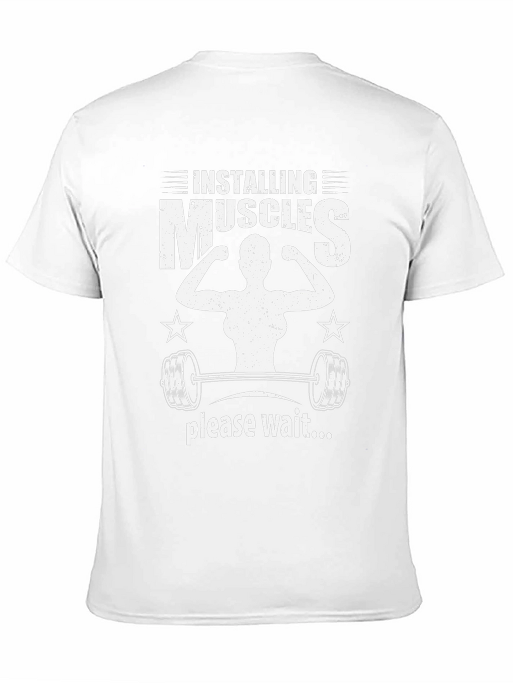 Installing Muscles Black Graphic T-Shirt