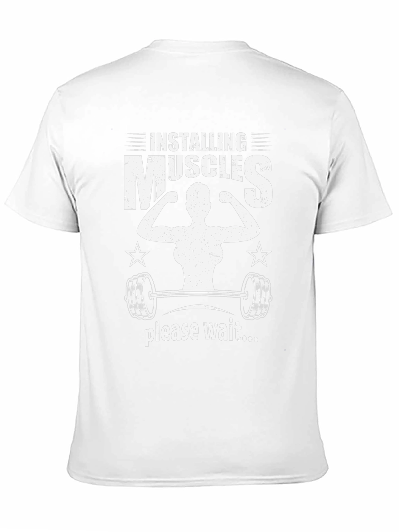 Installing Muscles Black Graphic T-Shirt