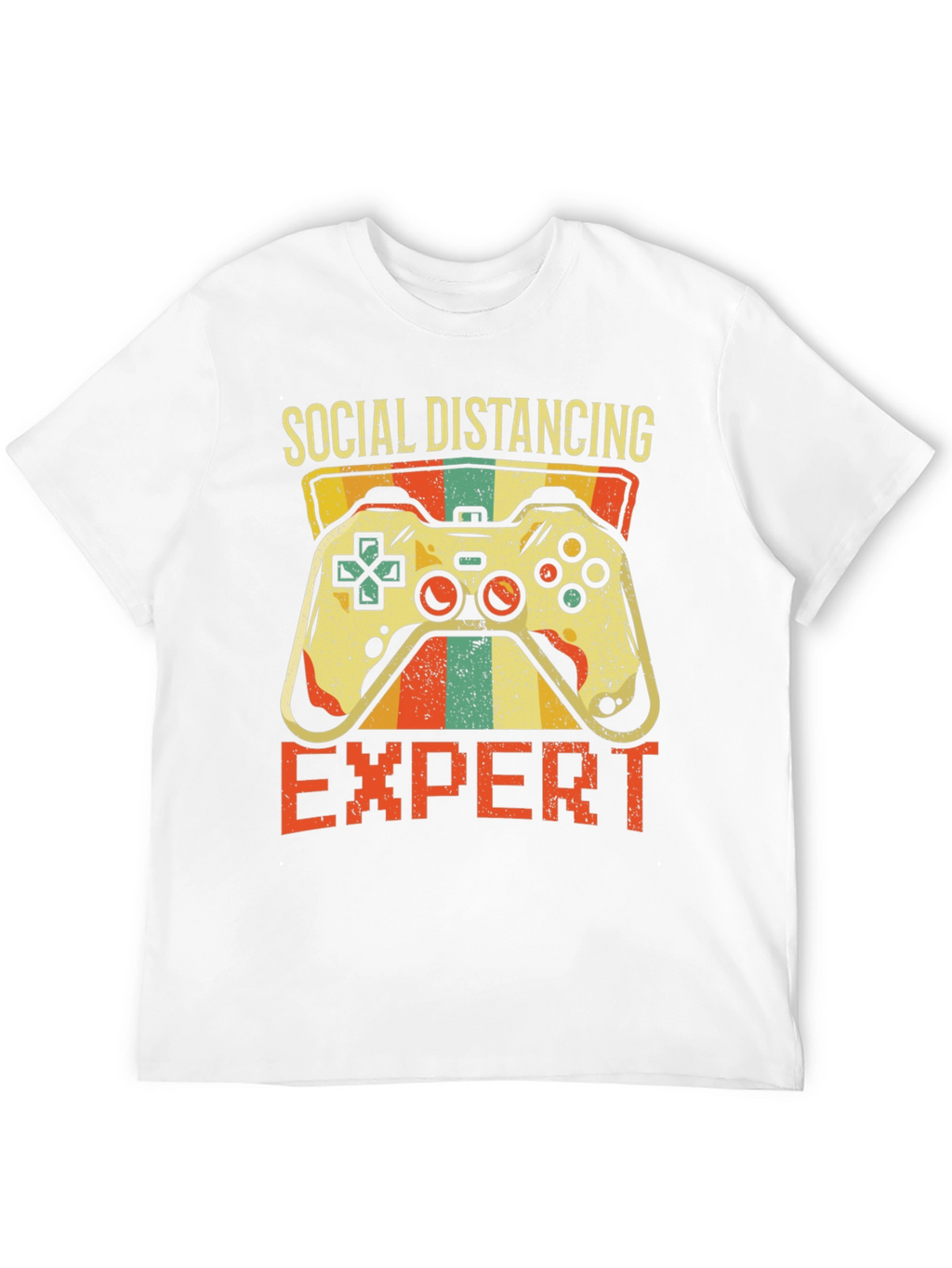 Social Distancing Expert Gamer T-Shirt - Black