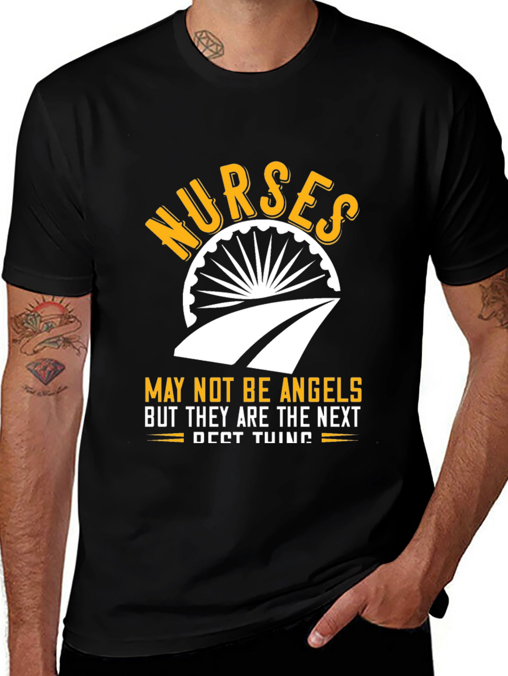 Nurses Angels Graphic Tee - Soft Cotton Comfort