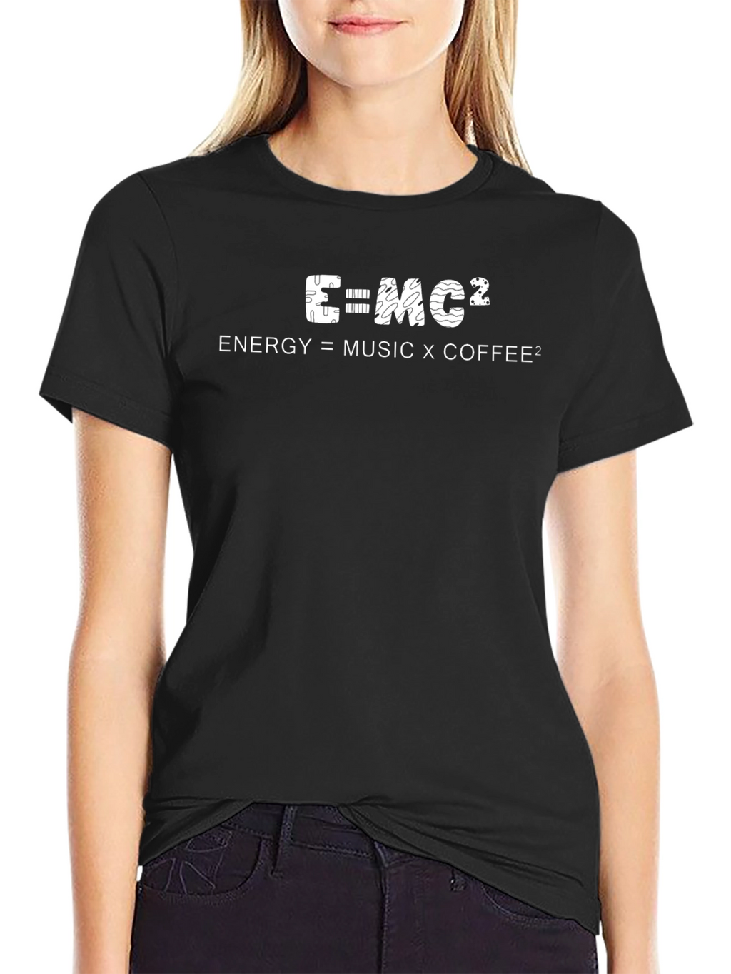 Funny E=MC2 Energy Music Coffee T-Shirt