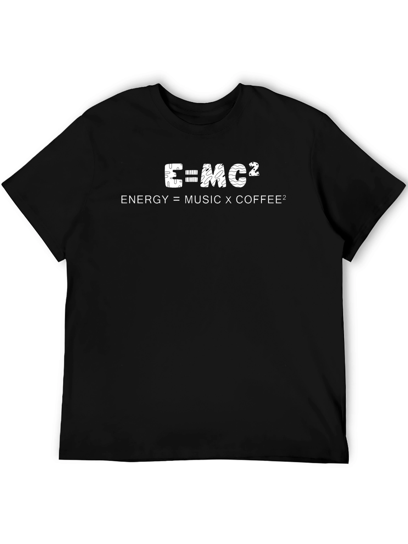Funny E=MC2 Energy Music Coffee T-Shirt