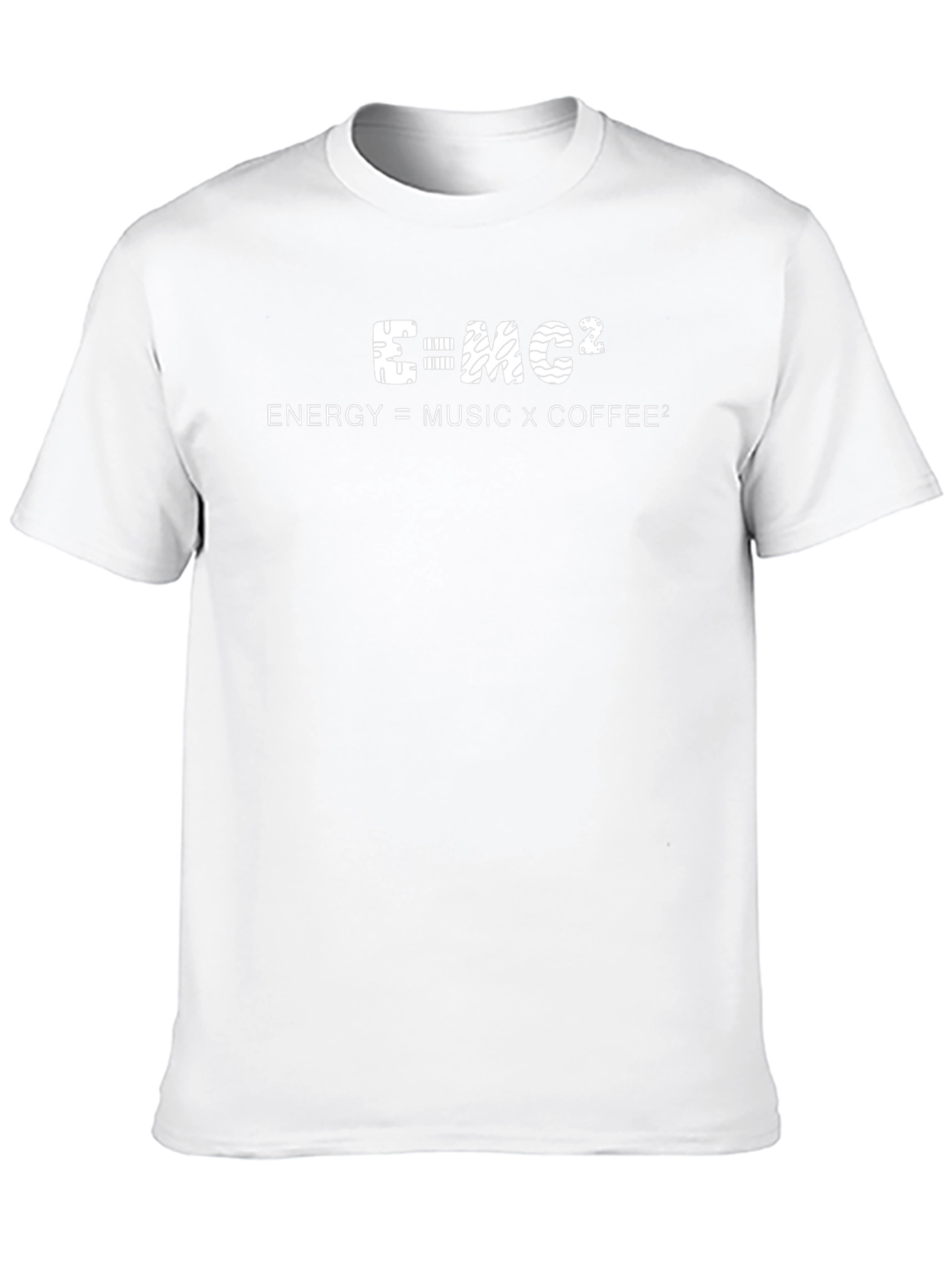 Funny E=MC2 Energy Music Coffee T-Shirt