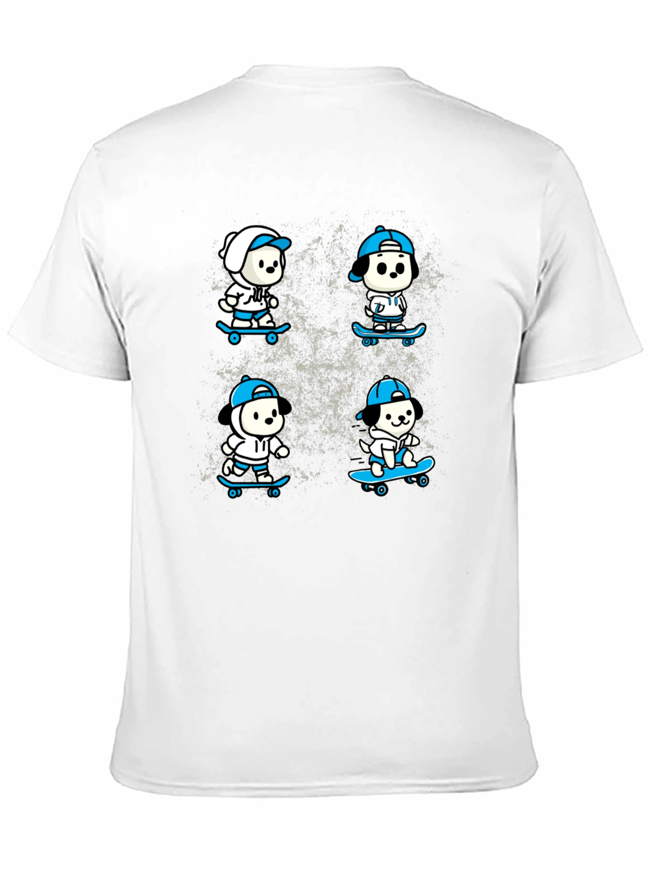 Cool Skateboard Dog T-Shirt - Black