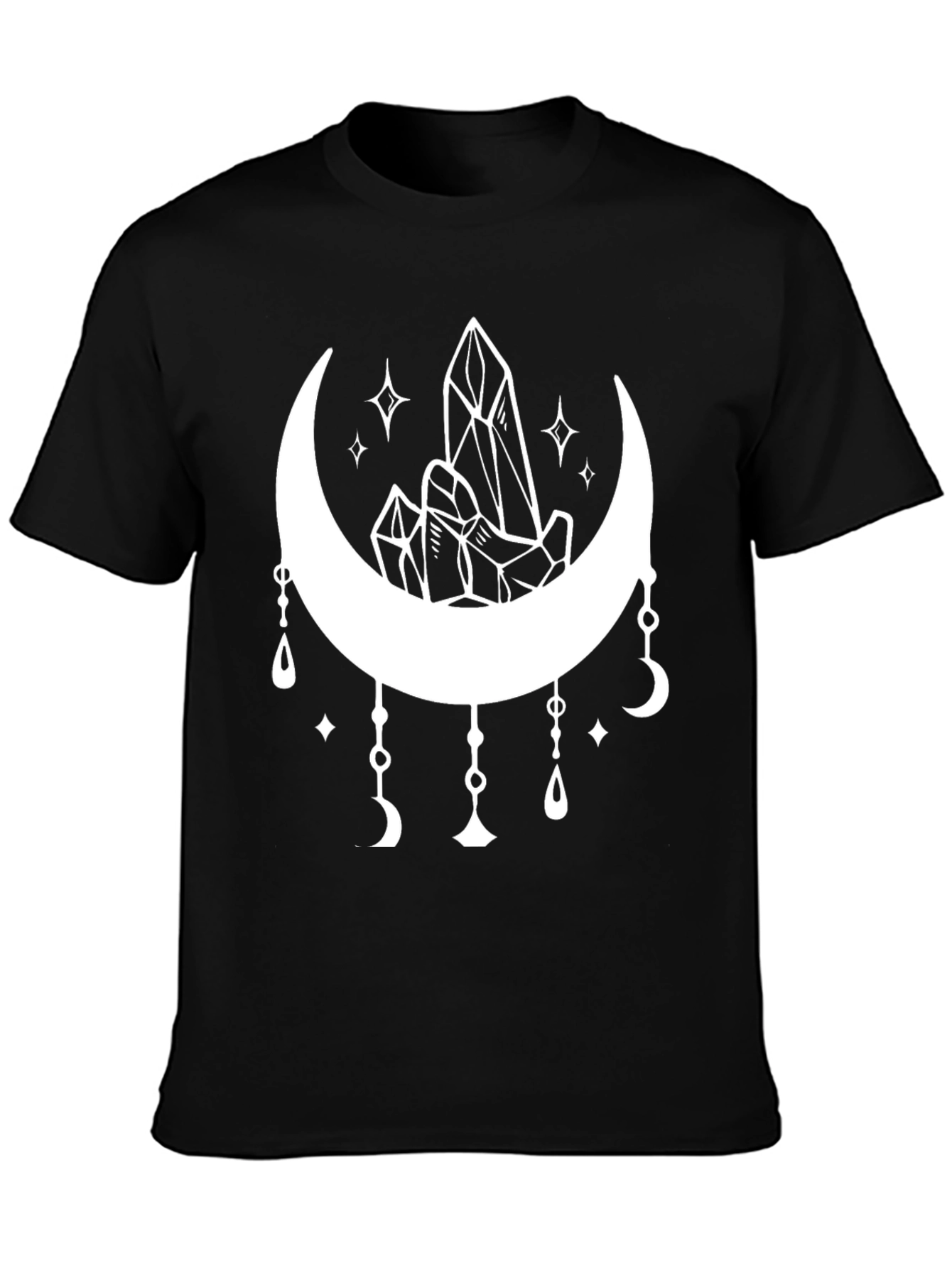 Crystals and Moon Graphic T-Shirt